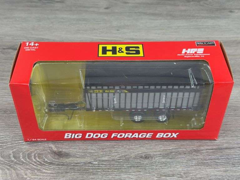 H&S Big Dog Single Door Forage Box, 1/64, SpecCast, Helle Farm Equipment