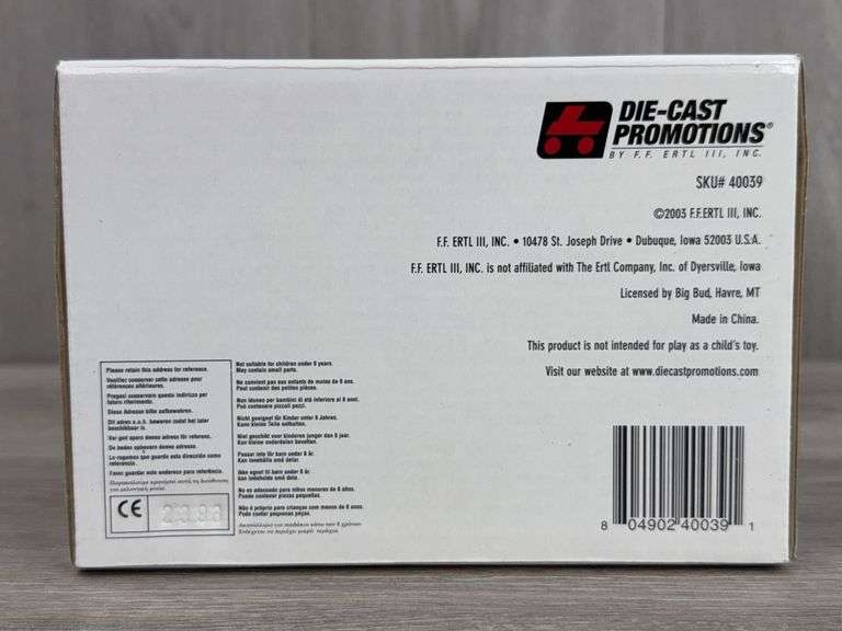 Big Bud 16V-747 4WD Duals, 1/64, Modern Field Edition, Toy Farmer