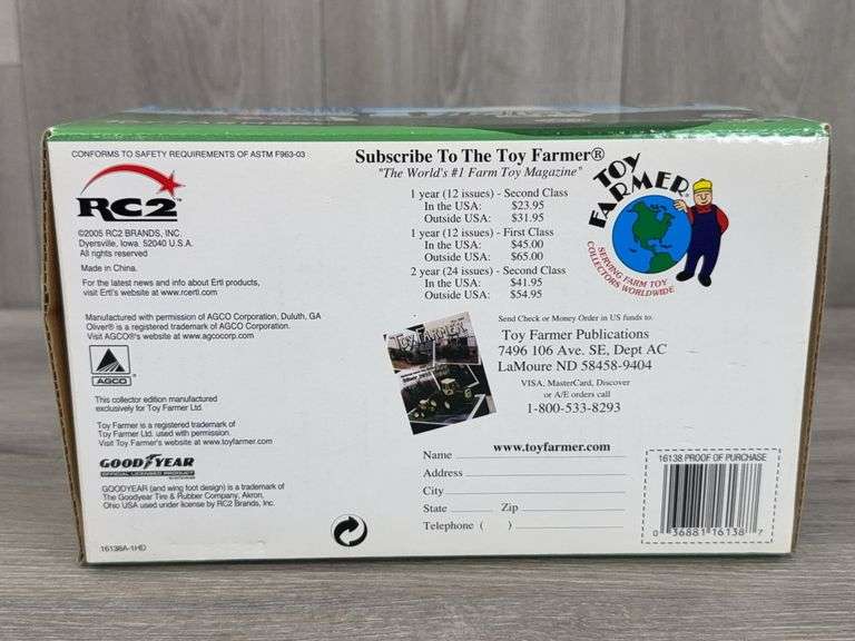 Oliver 2655 W/Cab Duals 4WD, 1/32, Toy Farmer