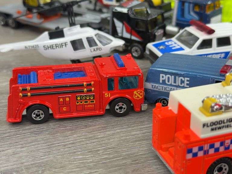 Hot Wheels, Road Champs, Ertl & Matchbox Rescue Vehicles, 1/64