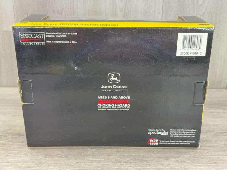 John Deere F-16 Airplane Bank, 1/48, SpecCast Collectibles