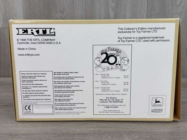 John Deere 4230 Diesel WF W/4-Post Roll Gard, 1/16, Toy Farmer