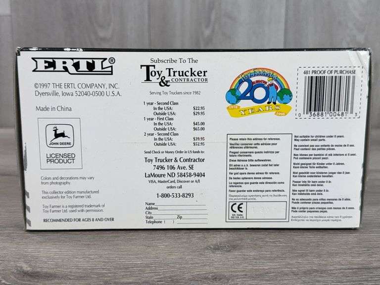 John Deere 430 Crawler, 1/16, 1997 NTTCS, Ertl