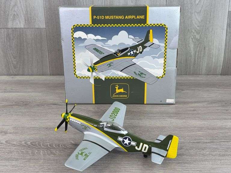 John Deere P-51D Mustang Airplane, 8 3/4”, SpecCast