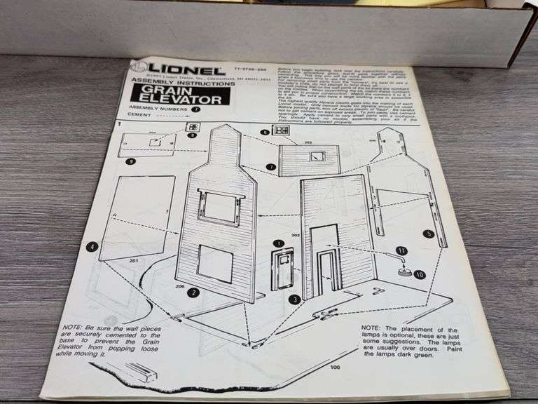 Lionel Grain Elevator Building Kit, 0 And 027 Gauge, Unsure if Complete