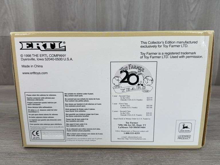 John Deere 4230 Diesel W/4-Post Roll-Gard WF, 1/16, Toy Farmer