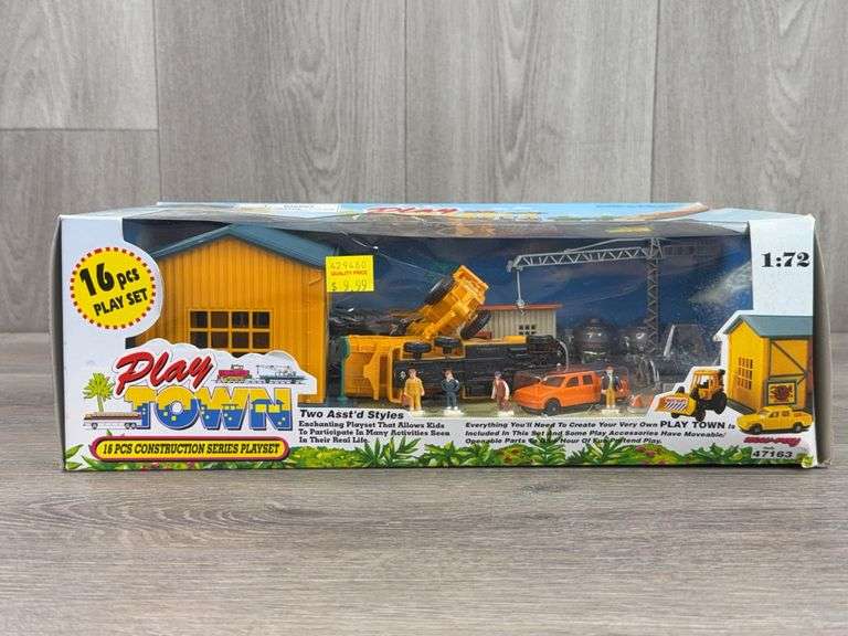 Play Town 16 Pcs Construction Series Playset, 1/72, New-Ray