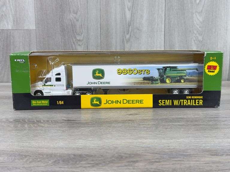 Kenworth John Deere 9860STS Semi W/Trailer, 1/64, Ertl Britains
