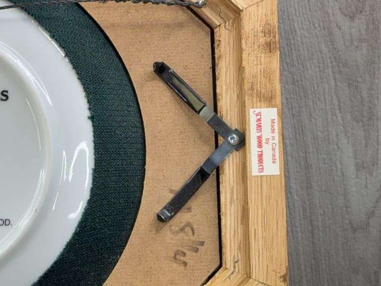 John Deere Plates No. A7828 & B1176 In Wall Plaque-44 1/2”x13 1/2”, Flushed From The Field, Harvest Of Gold, Twilight Break & Autumn Memories, The Danbury Mint