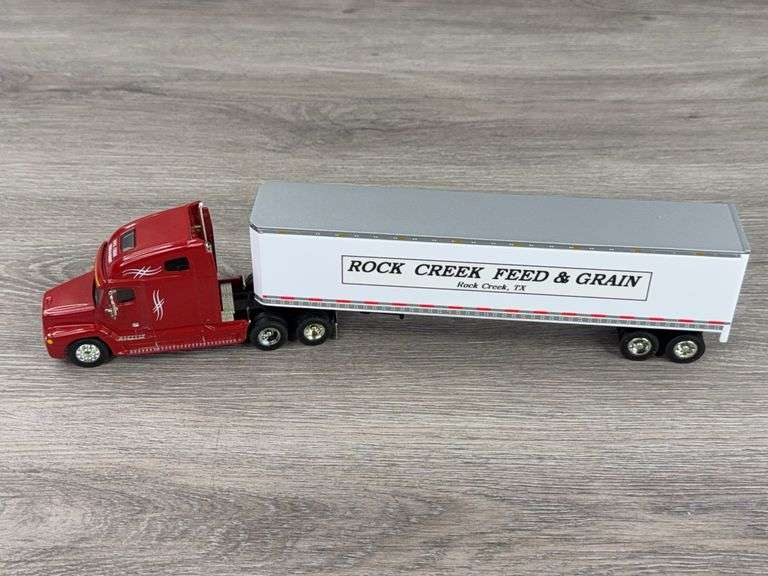 Freightliner C120 Rock Creek Feed & Grain Truck & Trailer, 1/64, SpecCast, Limited Edition