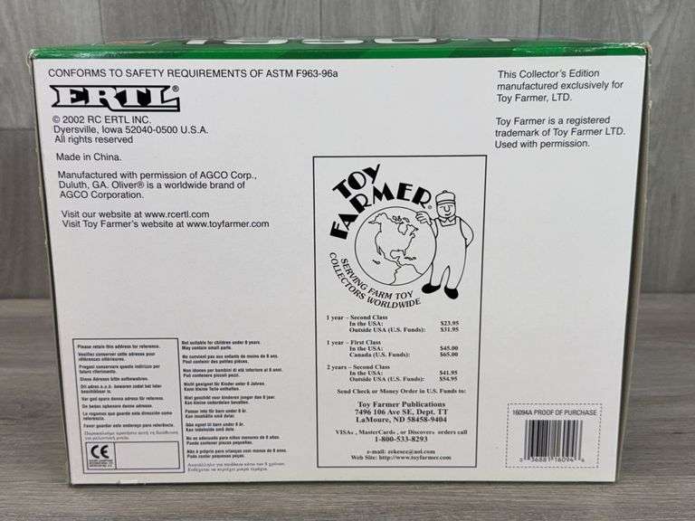 Oliver 1950-T Diesel Duals FWA, 1/16, Toy Farmer