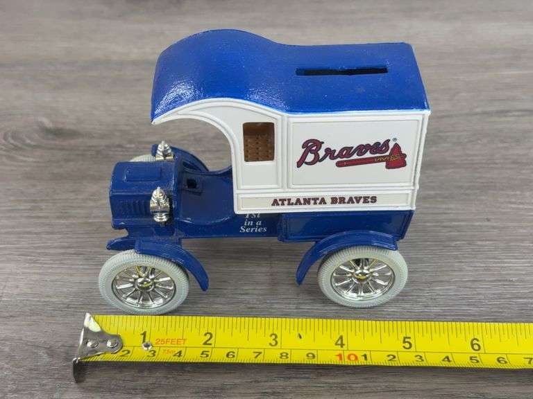 Atlanta Braves Ford Bank, 5”, Ertl, 1st In A Series, Missing Key