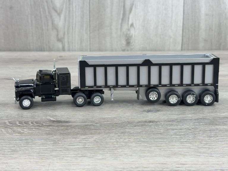 Mack Truck W/ Dump Trailer, 1/64, Custom
