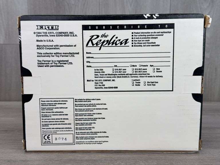 Minneapolis Moline G750 MFD Duals ROPS, 1/16, 1994 NFTS