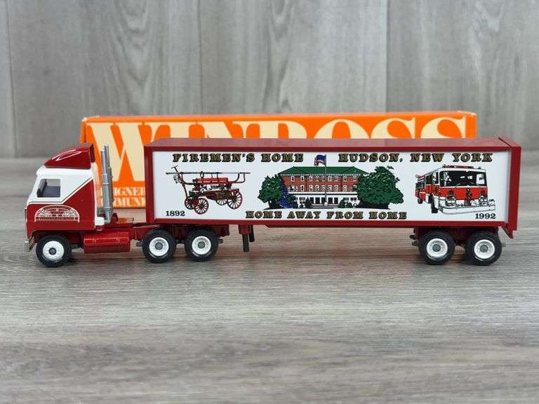 Mack F.A.S.N.Y. Firemen's Home Tractor Trailer, Hudson New York, 1/64, Winross, 1892-1992