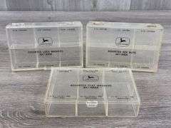 John Deere Assorted Lock Washers, Hex Nuts & Flat Washers Bins, 5 1/4”x3 1/2”