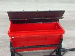 Red/Black Forage Wagon, 1/64, Custom