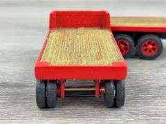 Mack Flatbed Truck W/Pup, 1/64, Ertl