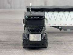 Freightliner C120 Truck W/Bottom Dump Trailer,  1/64, Truck Racing Champions, Trailer Ertl, Mudflap Needs Reattached