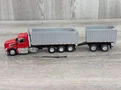 Truck W/Dump Trailer and Pup, 1/64, Custom