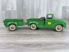 John Deere Pickup W/Trailer, 21” Long, Custom