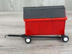Red/Black Forage Wagon, 1/64, Custom