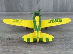 John Deere Lockheed Orion Airplane Bank, 8”, Limited Edition