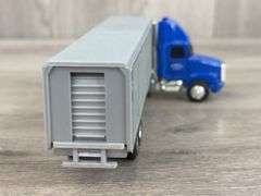 WhiteGMC Plainfield Trucking Truck W/Livestock Trailer-Ertl & Kenworth T600A Truck W/Bottom Dump Trailer-Custom, 1/64
