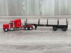 Peterbilt Truck W/Logging Trailer, 1/64, Truck Is DCP