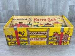 Hubley Farm Set No. 57 Empty Box, Has Been Taped