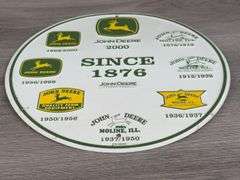 3 John Deere Metal Signs