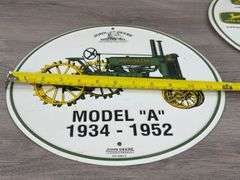 3 John Deere Metal Signs