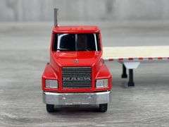 Mack CH600 Truck W/Flatbed Trailer, 1/64, Penjoy, Truck 1 Of 350