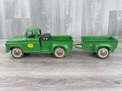 John Deere Pickup W/Trailer, 21” Long, Custom