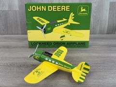 John Deere Lockheed Orion Airplane Bank, 8”, Limited Edition