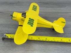 John Deere Beech D17 Staggerwing Airplane Bank, 9”