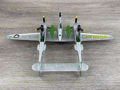 John Deere P-38 Lightening Vintage Airplane, 7 1/2”
