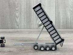 Mack Truck W/ Dump Trailer, 1/64, Custom