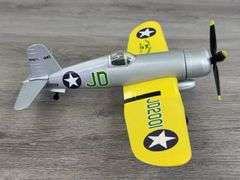 John Deere F4U-4 Corsair Airplane Bank, 8 1/2”