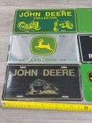 5 Metal & 1 Plastic John Deere Signs, 11 3/4”x6”H