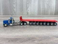 Peterbilt Truck-DCP W/Custom Flat Bed Trailer, 1/64