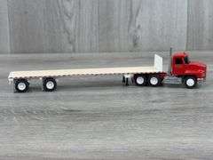 Mack CH600 Truck W/Flatbed Trailer, 1/64, Penjoy, Truck 1 Of 350