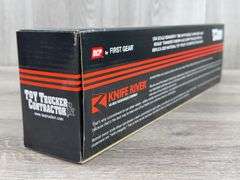 Kenworth T880 Knife River Materials Dump Truck & Transfer Tandem Axle Dump Trailer, 1/64, DCP By First Gear,  National Toy Truck'n Construction Show Aug 6-8, 2021 Indianapolis IN