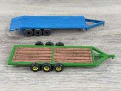 Flatbed & 5th Wheel Trailers, 1/64, Ertl, Toy Farmer & Custom