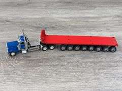 Peterbilt Truck-DCP W/Custom Flat Bed Trailer, 1/64