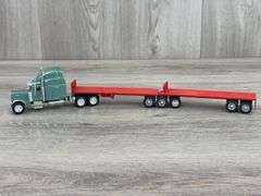 Truck W/Flatbed Trailer W/Pup, 1/64, Custom