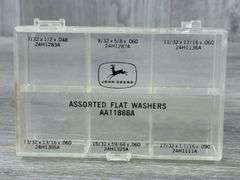John Deere Assorted Lock Washers, Hex Nuts & Flat Washers Bins, 5 1/4”x3 1/2”