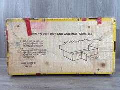 Hubley Farm Set No. 57 Empty Box, Has Been Taped