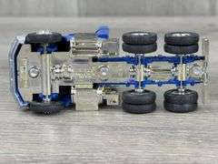 2 WhiteGMC Trucks W/Grain Trailers, 1/64, Custom