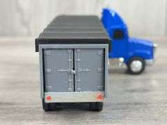 2 WhiteGMC Trucks W/Grain Trailers, 1/64, Custom